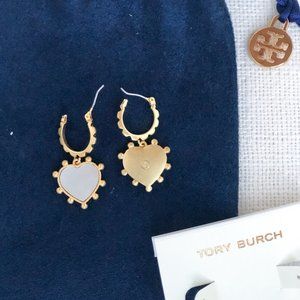 NIB Tory Burch Semi Precious Earrings - MOP